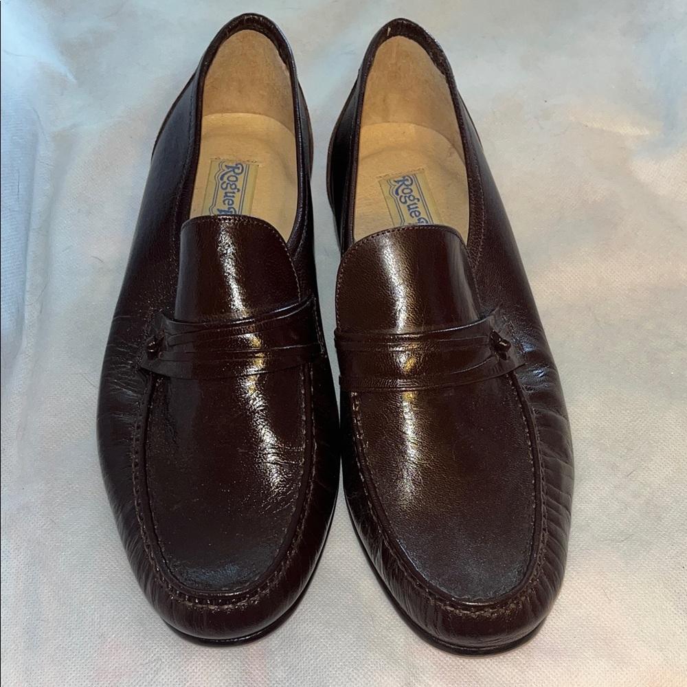 ROGUE RIVER DAR BRWN LEATHER WOMEN’S LOAFER SIZE 8